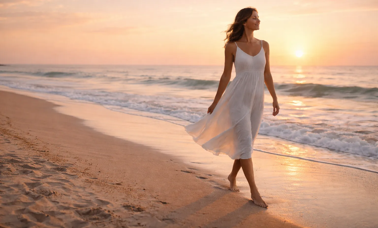 Mujer mirando al horizonte imaginando un futuro con más posibilidades